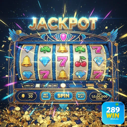 Imagem do site 289win mostrando jogos de caça-níqueis, destaque para a variedade de slots.